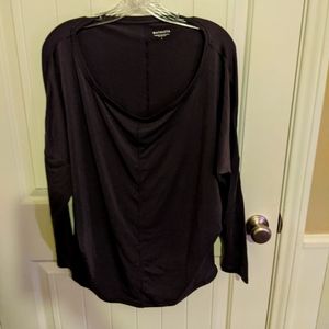 ATHLETA Long Sleeve Dolman Tunic Gray Mauve shirt